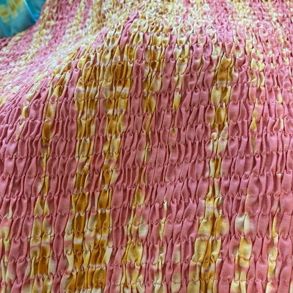 Anthropologie Kavita Bhartia smocked tie dye top - Picture 6 of 8